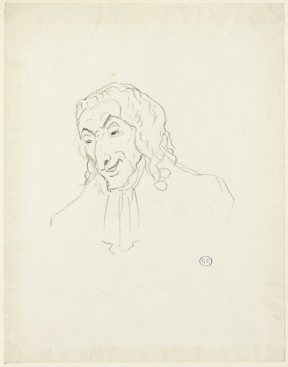 Bust of a Man with a Jabot by Jacques Louis David
