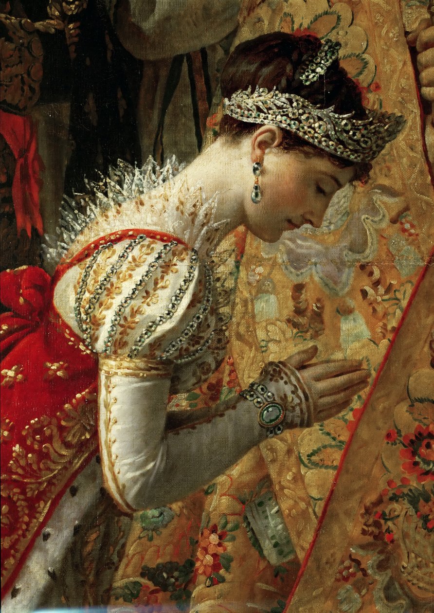 The Coronation of Napoleon (detail) by Jacques Louis David