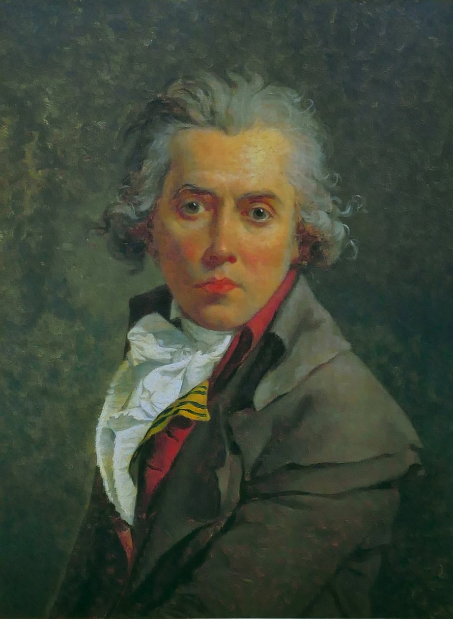 Self-Portrait with Three Collars by Jacques Louis David
