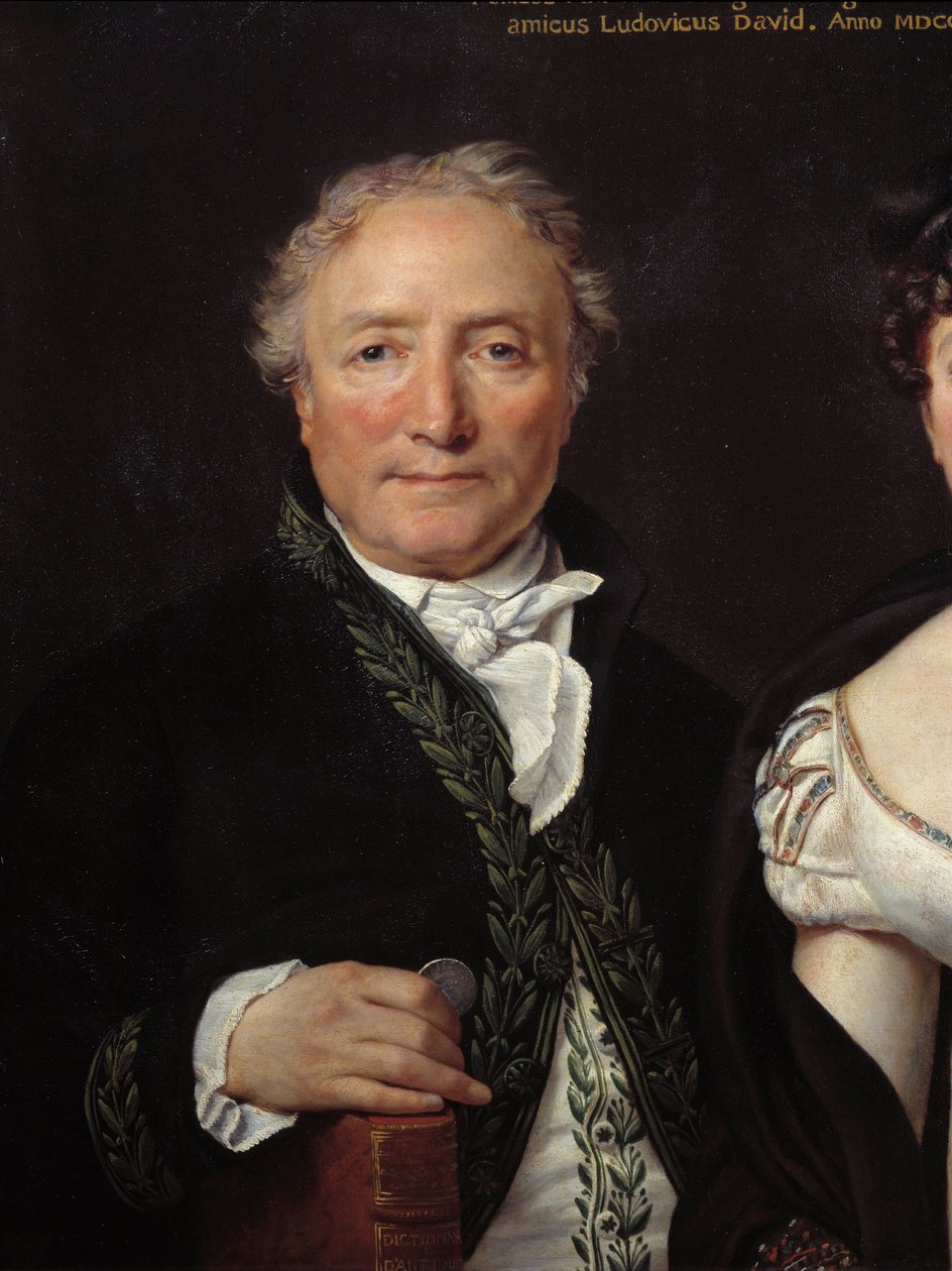 Portrait of Monsieur Mongez (1747-1835), archeologist (detail) by Jacques Louis David