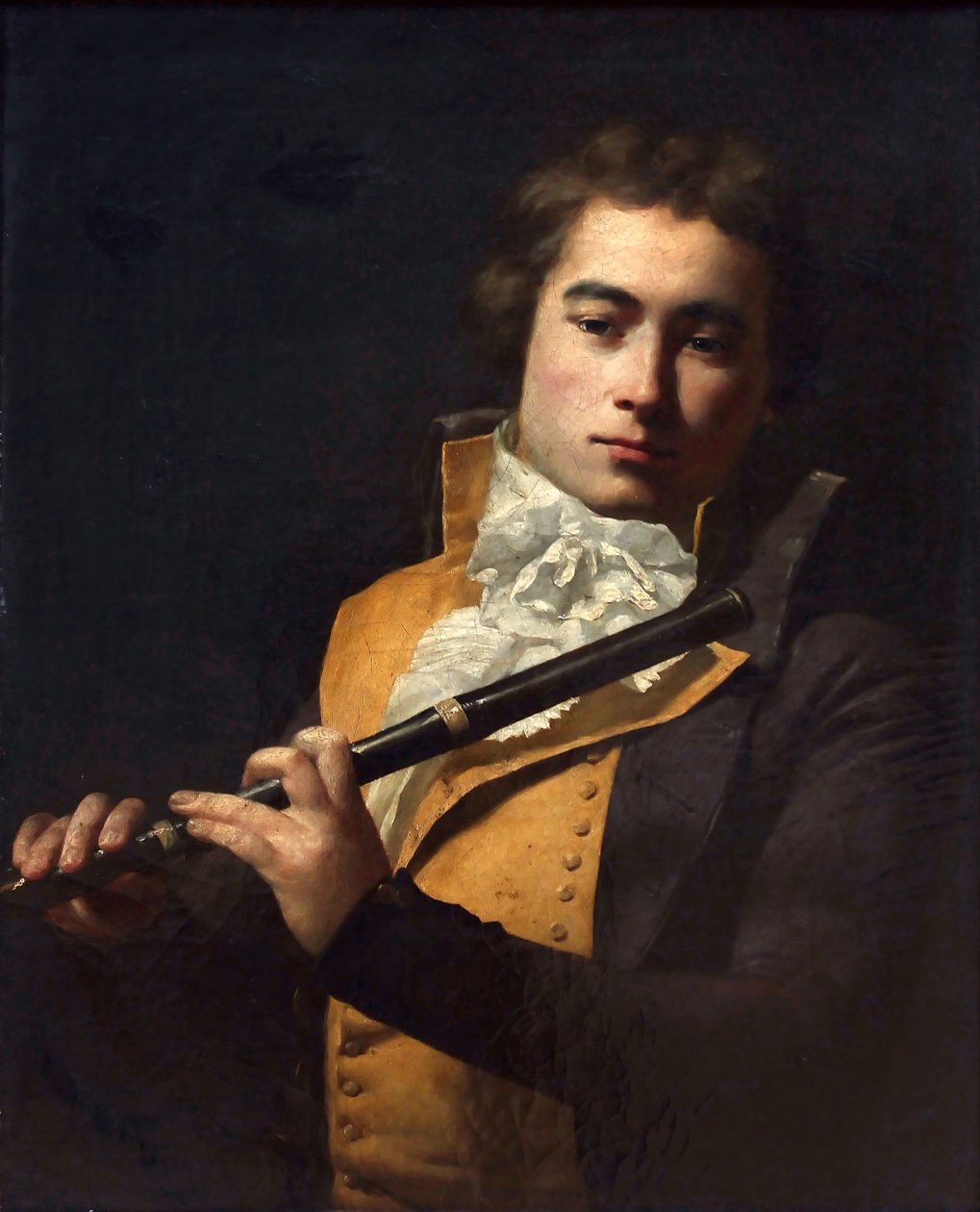 Portrait of the Composer and Flautist François Devienne by Jacques Louis David
