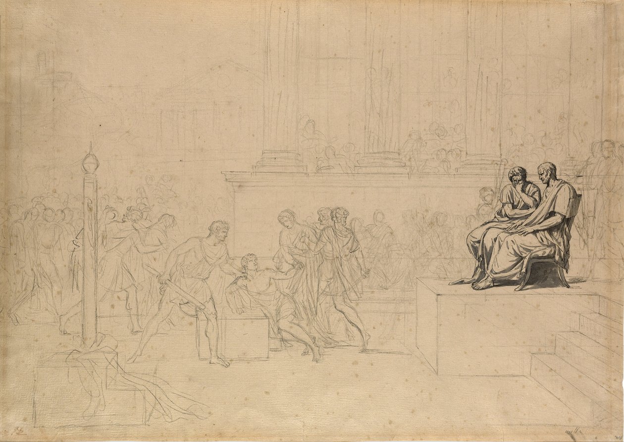 Study for the Execution of the Sons of Brutus by Jacques Louis David