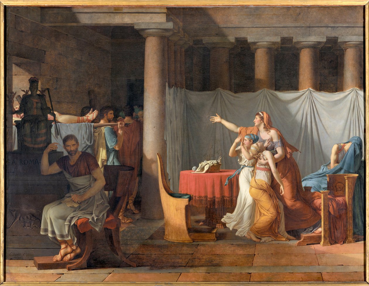 The Lictors Report to Lucius Junius Brutus the Bodies of His Sons by Jacques Louis David