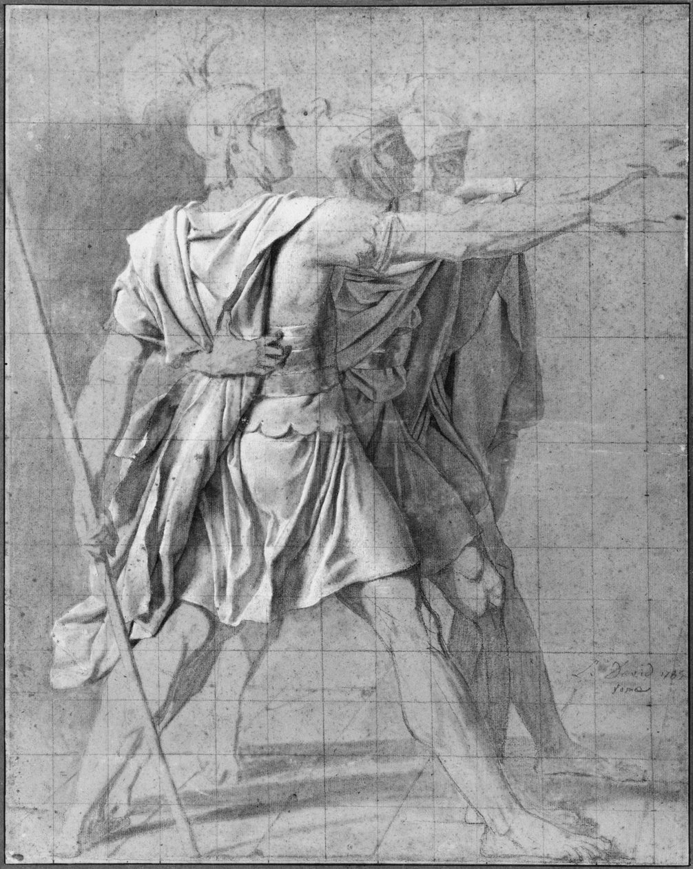 The Three Horatii Brothers, Study for 
