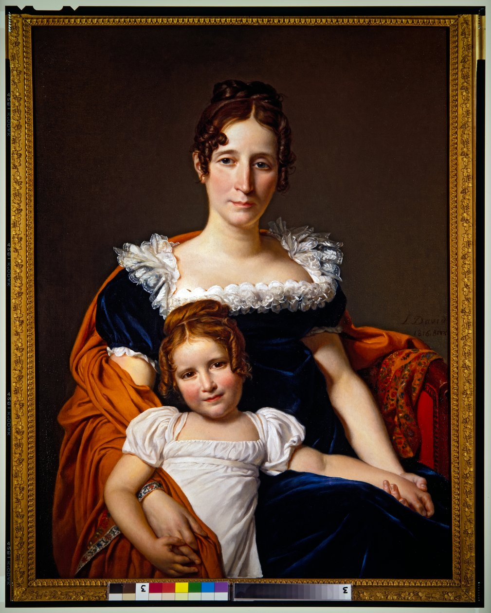 Vicomtesse Vilain XIIII and Her Daughter by Jacques Louis David