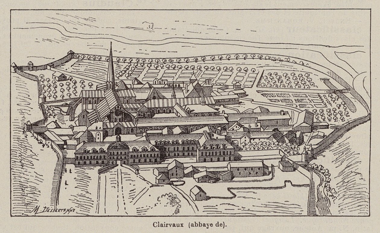 Clairvaux Abbey by Jacques Maurice Dessertenne