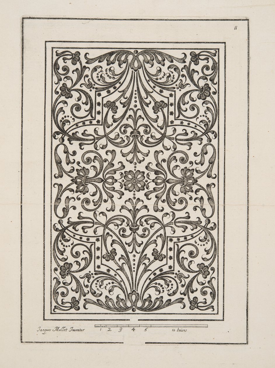 Design for Parterre, from Theatre des Plans et Jardinages, pub.1652 by Jacques Mollet