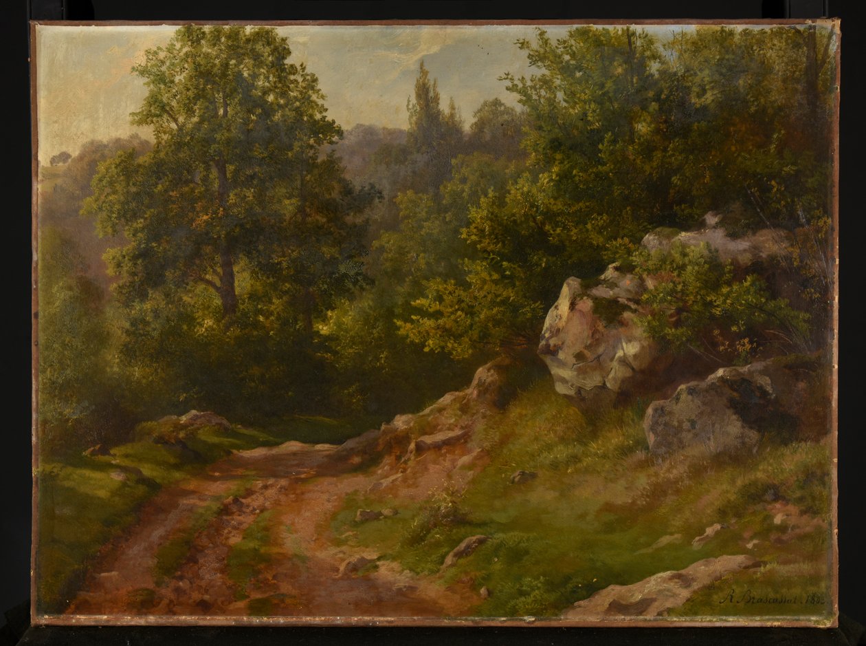 Forest Landscape by Jacques Raymond Brascassat