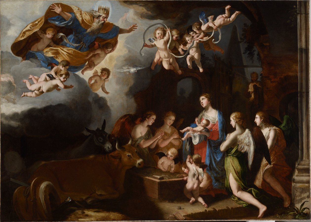 The Adoration of the Christ Child by Jacques Stella