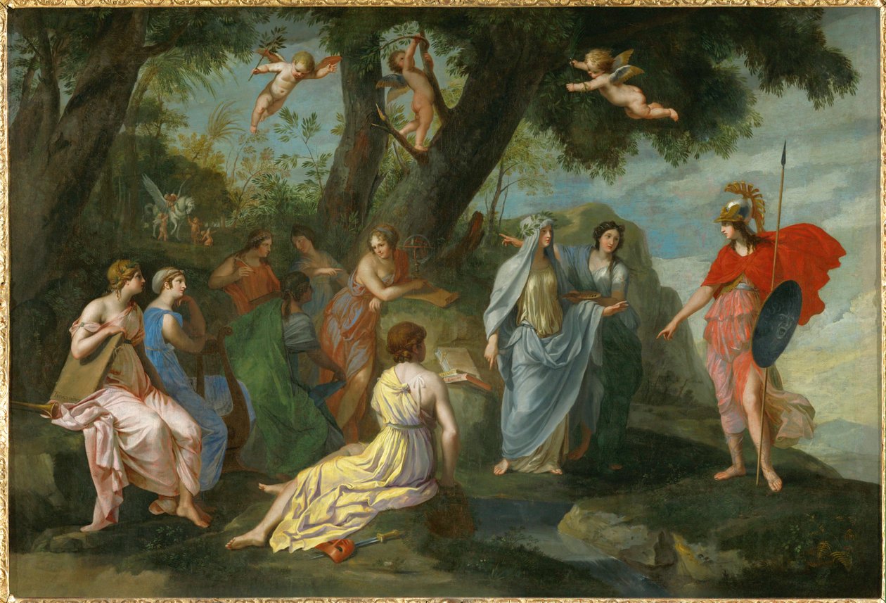 Minerva and the Muses by Jacques Stella