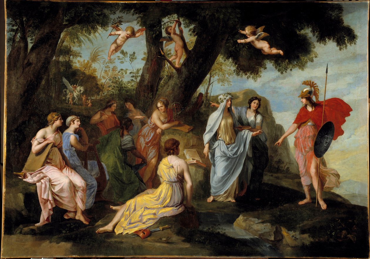 Minerva in the Muses by Jacques Stella