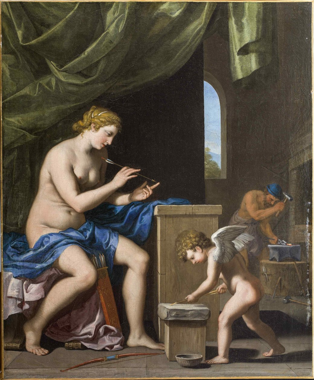 Vulcan forging the arrows for Cupid, c. 1645 by Jacques Stella