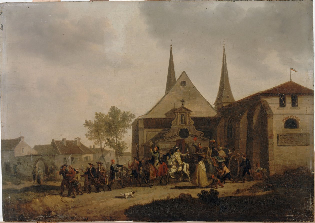 Pillage of a church during the Revolution (circa 1793) by Jacques Swebach Desfontaines