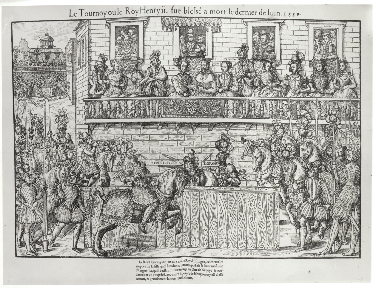 Tournament where Henri II Received a Fatal Wound by Jacques Tortorel