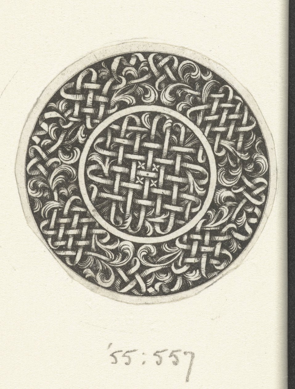 Medallion with Braiding by Jacques Vauquer