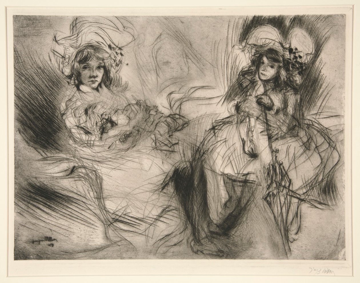 Visiting by Jacques Villon
