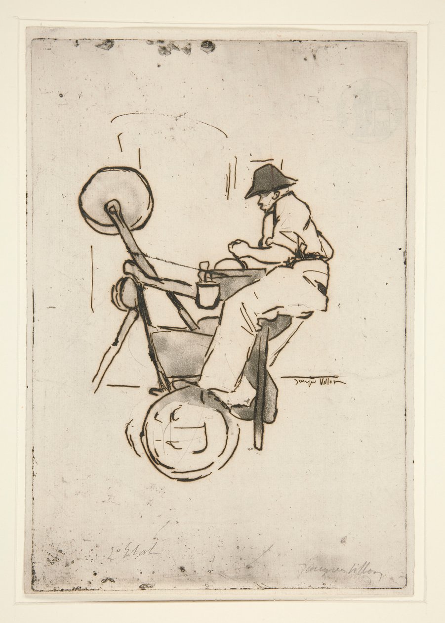 The Knife-Grinder by Jacques Villon