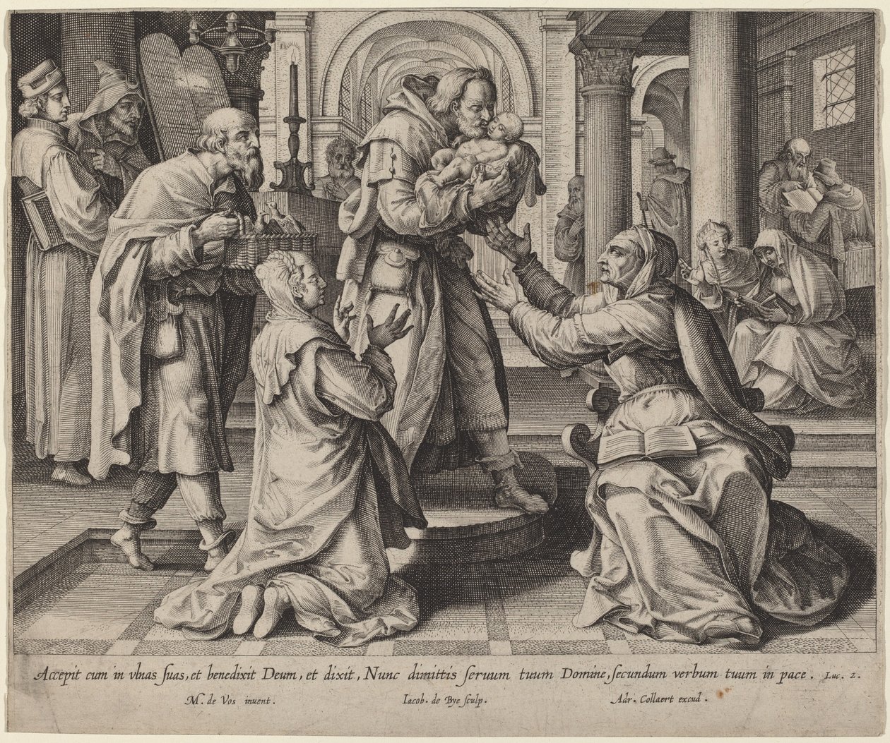 Presentation in the Temple by Jacques de Bie after Maarten