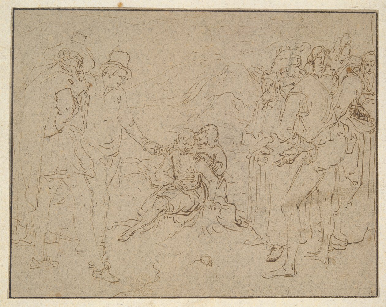 Job on a Dunghill, Tried by his Friends by Jacques de Gheyn II