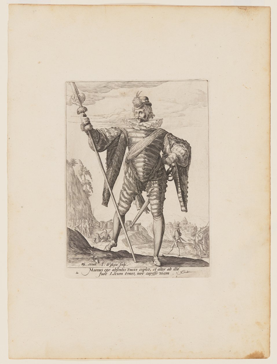Lieutenant-Colonel, from Officers and Soldiers of the Bodyguard of Emperor Rudolph II by Jacques de Gheyn II