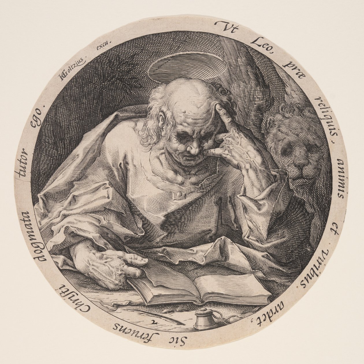 Mark, from The Evangelists by Jacques de Gheyn II