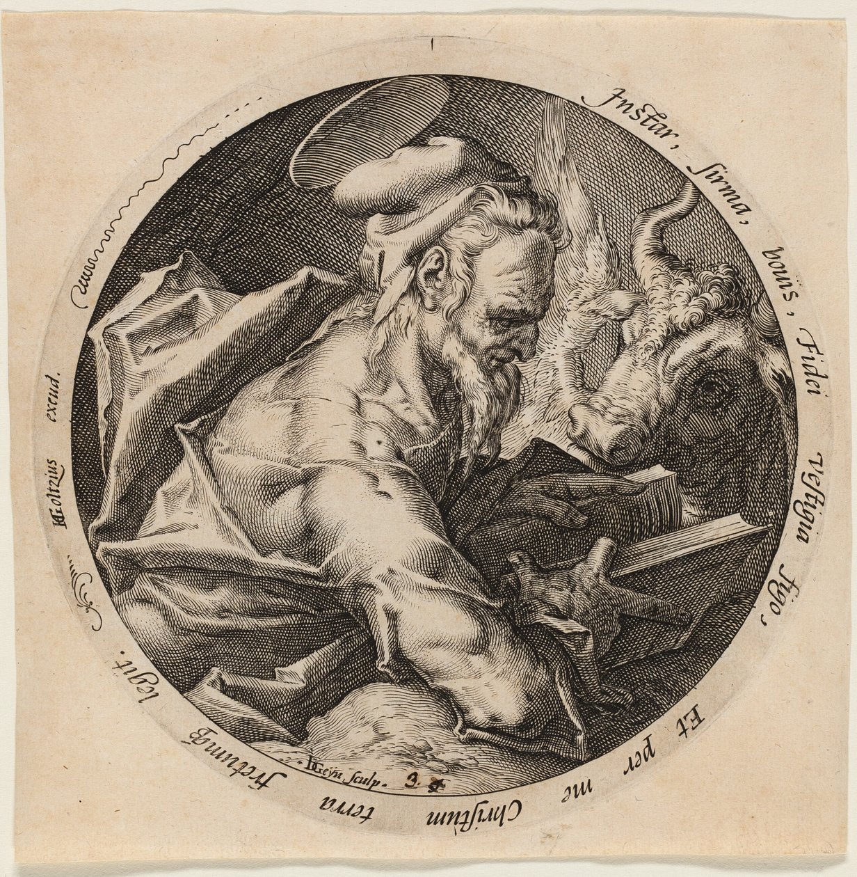 Saint Luke, plate three from The Four Evangelists by Jacques de Gheyn II