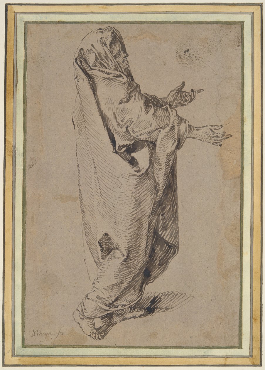 Study for a Standing Virgin Mary by Jacques de Gheyn II