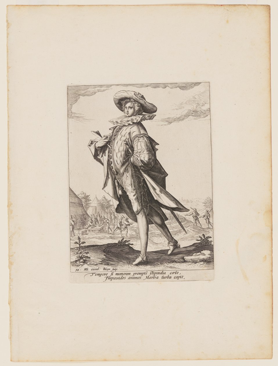 Treasurer, from Officers and Soldiers of the Bodyguard of Emperor Rudolph II by Jacques de Gheyn II