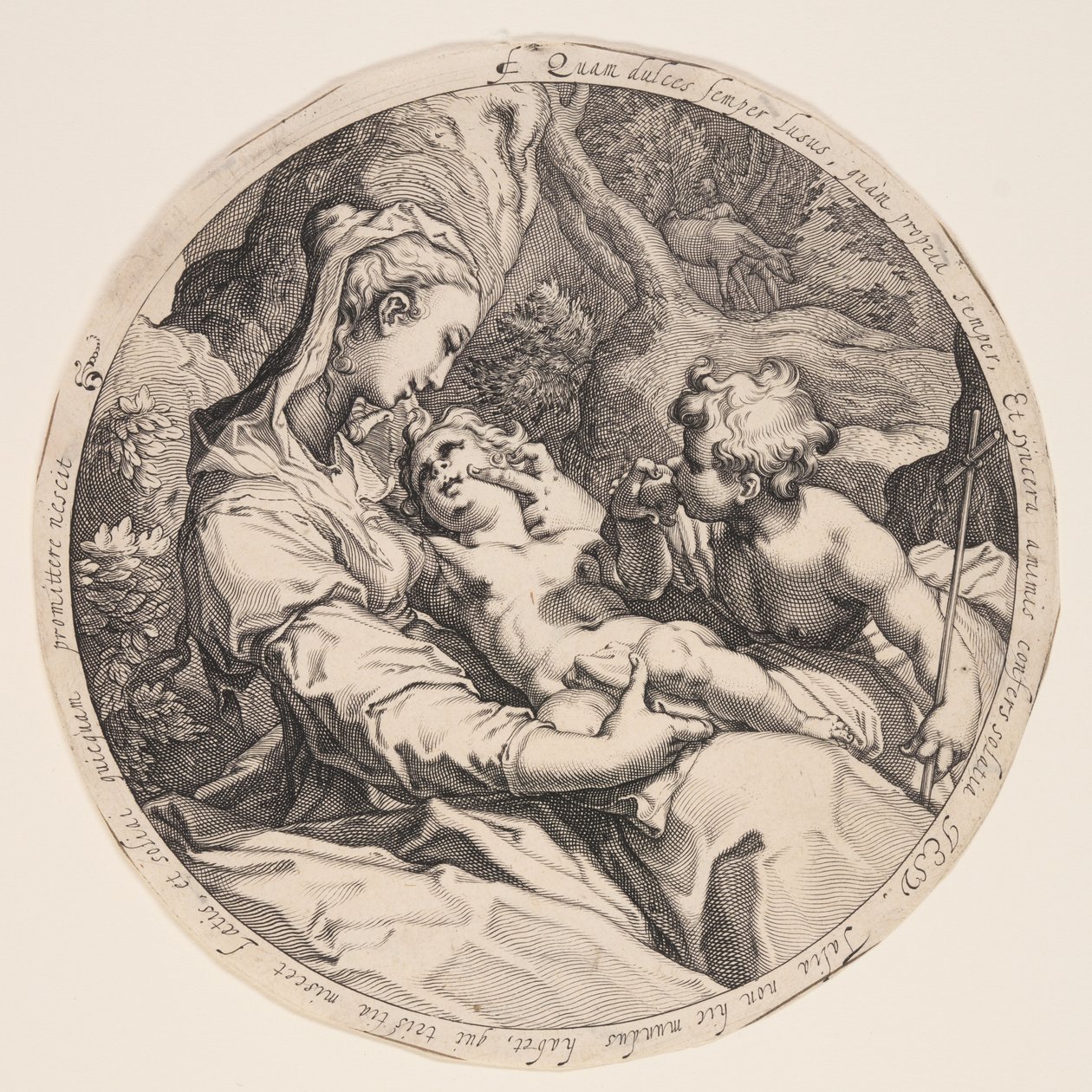 Virgin and Child with St. John the Baptist by Jacques de Gheyn II