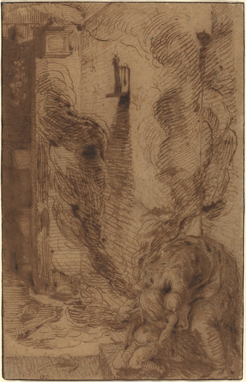 Witchcraft Scene with a Vampire by Jacques de Gheyn II