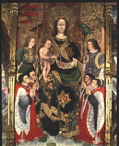 Madonna and Child, Central Panel of the Paeria Altarpiece Dedicated to St. Michael by Jaime Ferrer II