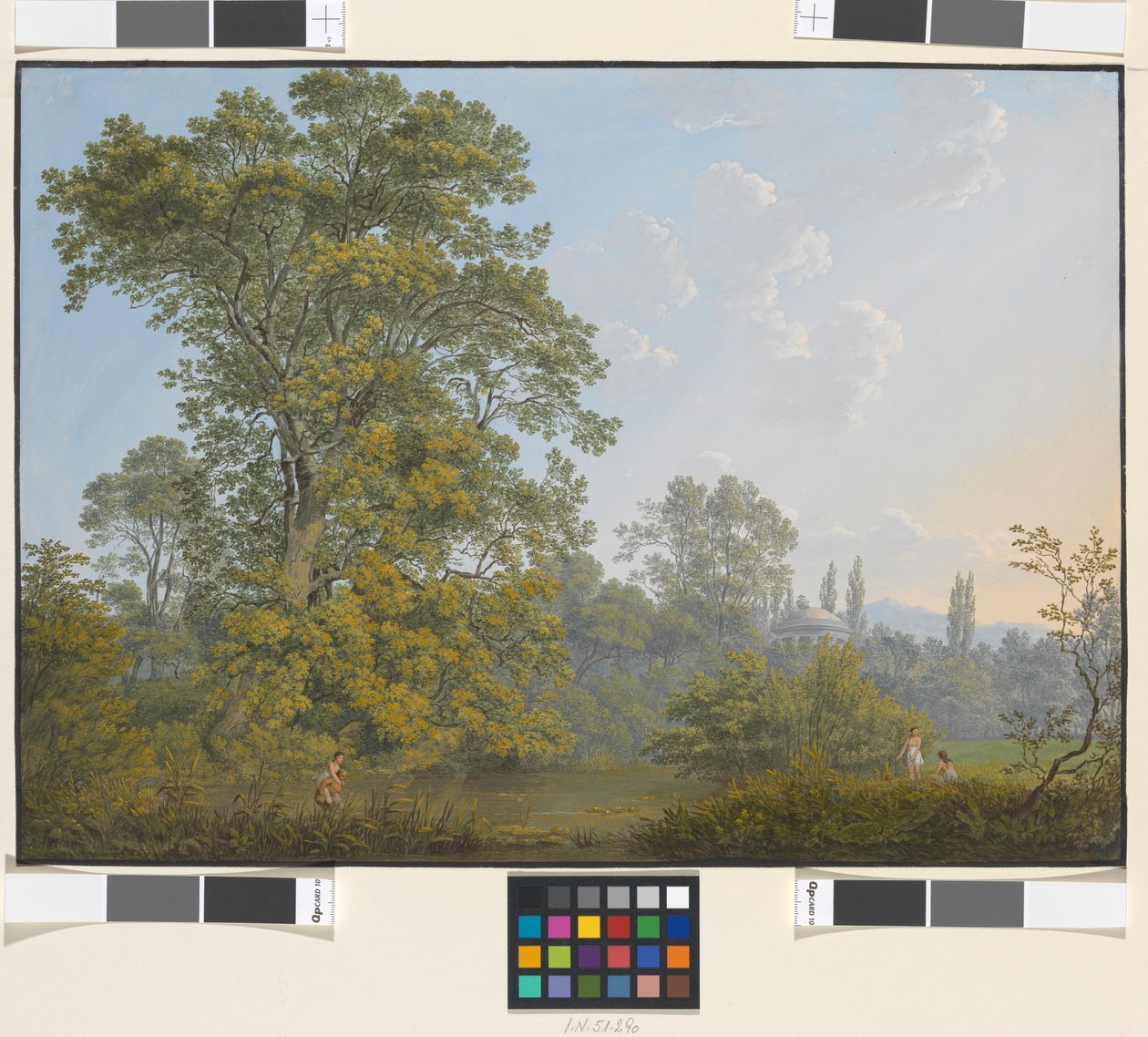 Ideal Landscape with Faun and Nymphs by Jakob Alt