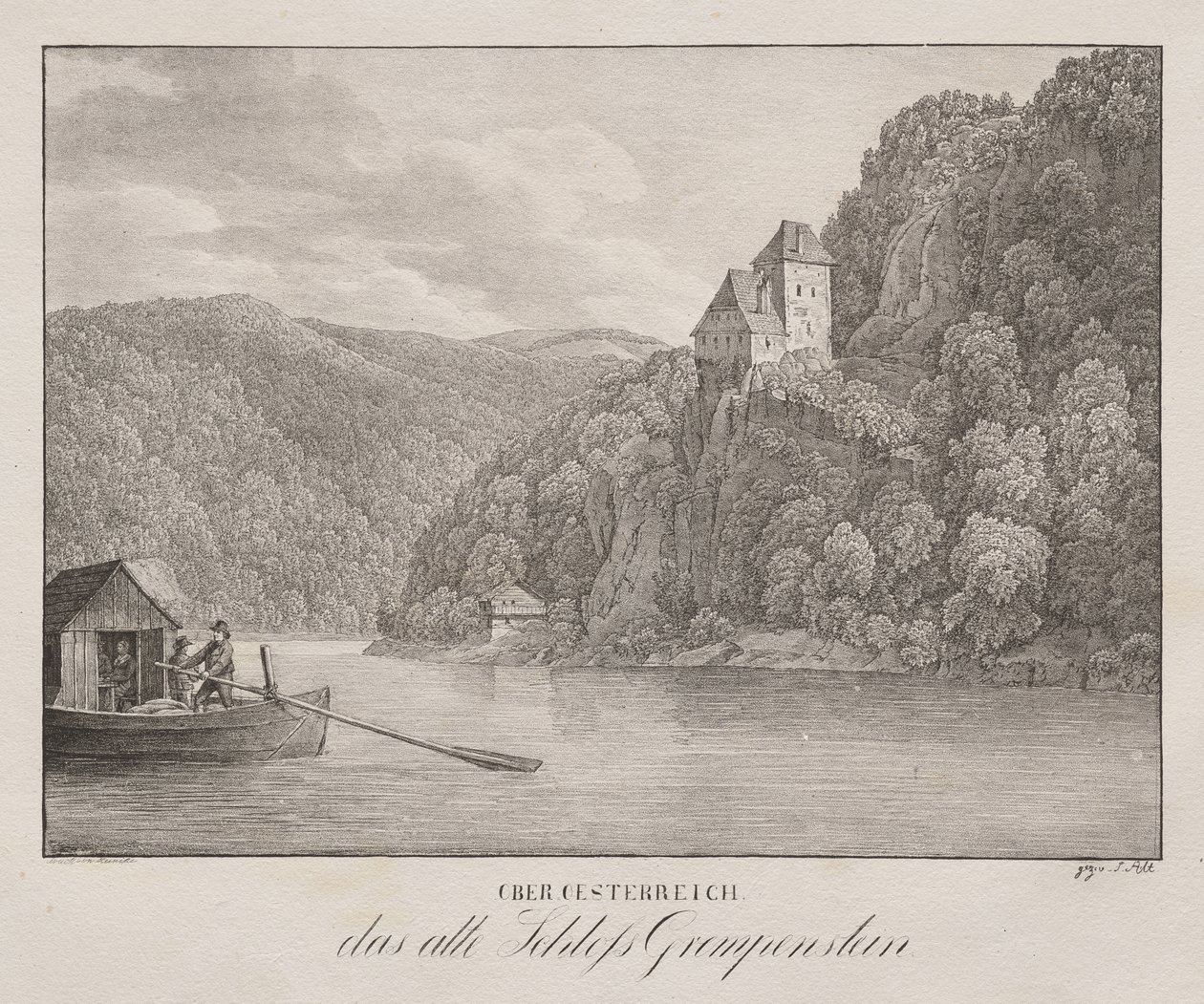 Lower Austria, The Old Grempenstein Castle by Jakob Alt