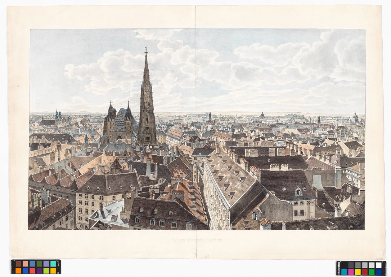 Panorama of Vienna Facing East from St. Peter