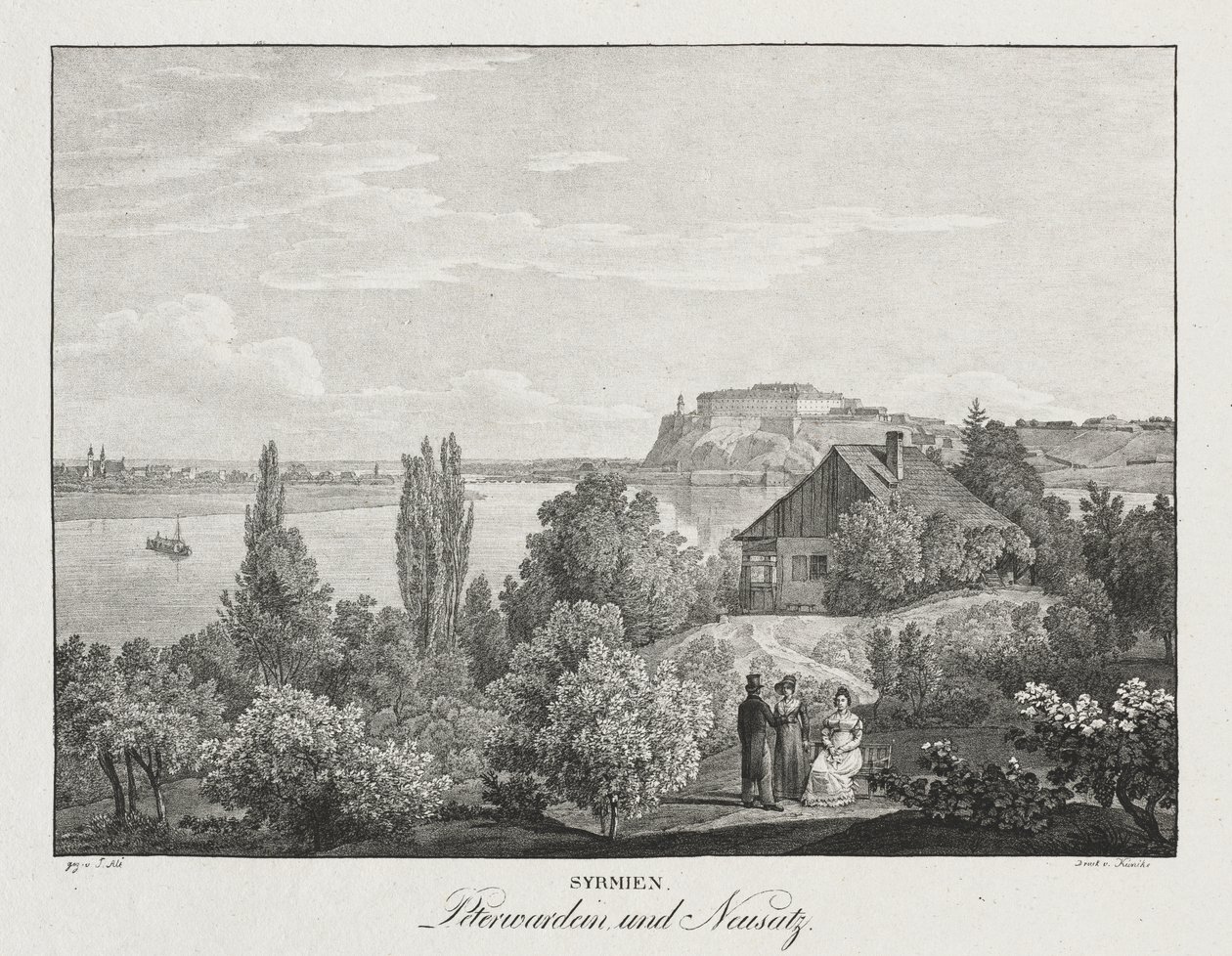 Syrmia, Peterwardein and Neusatz by Jakob Alt