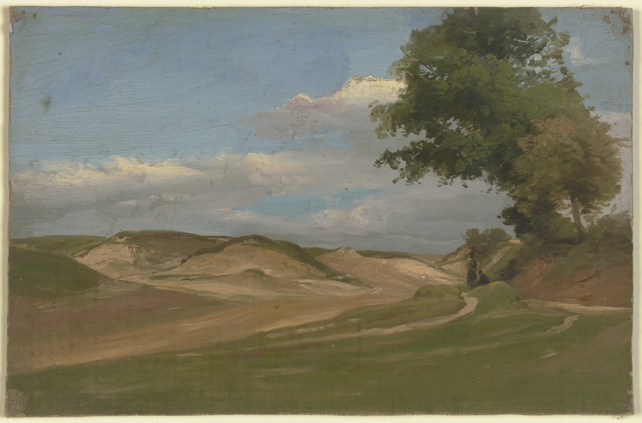 Two Farmers by the Wayside by Jakob Becker