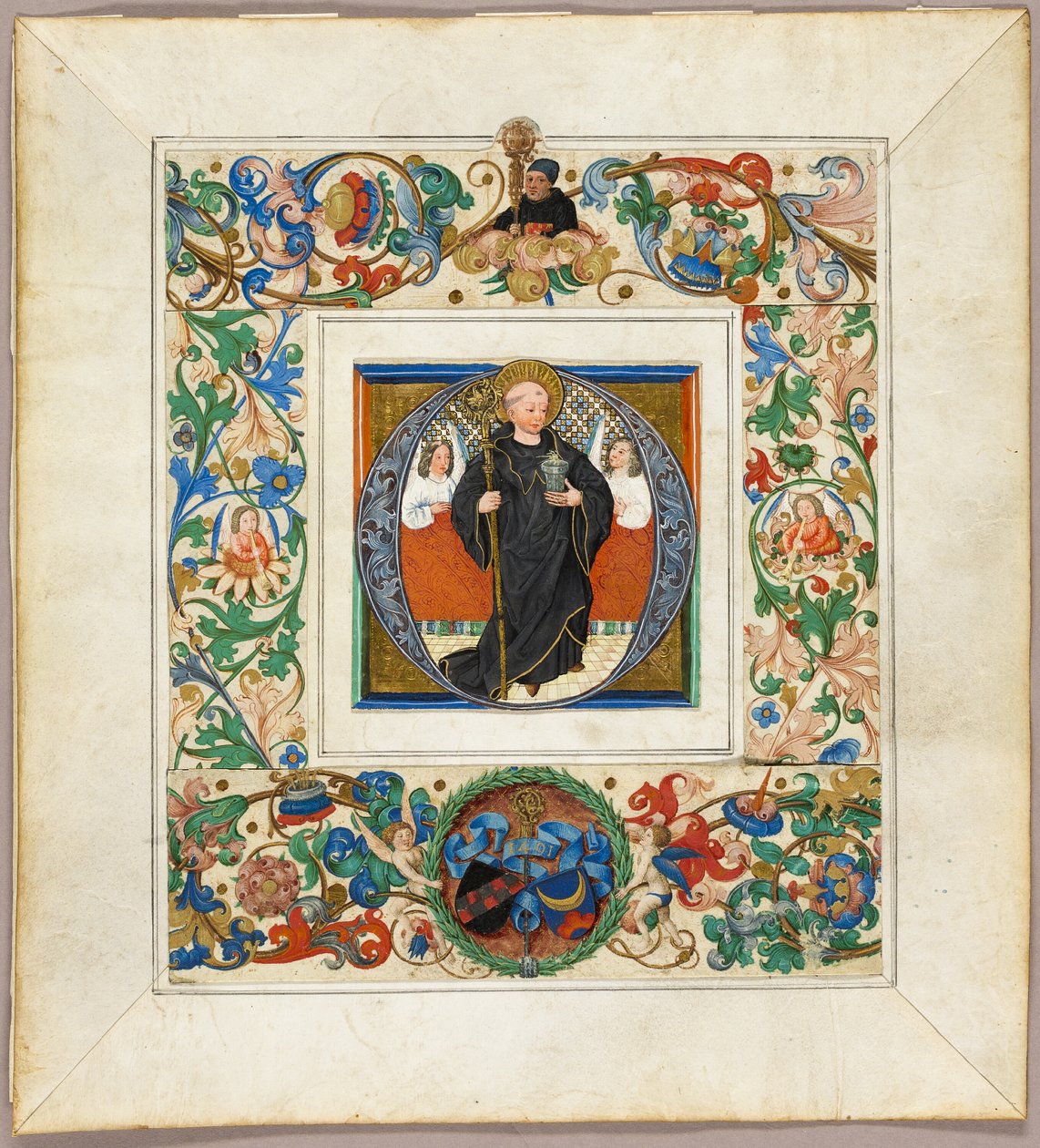 Saint Benedict, initial 