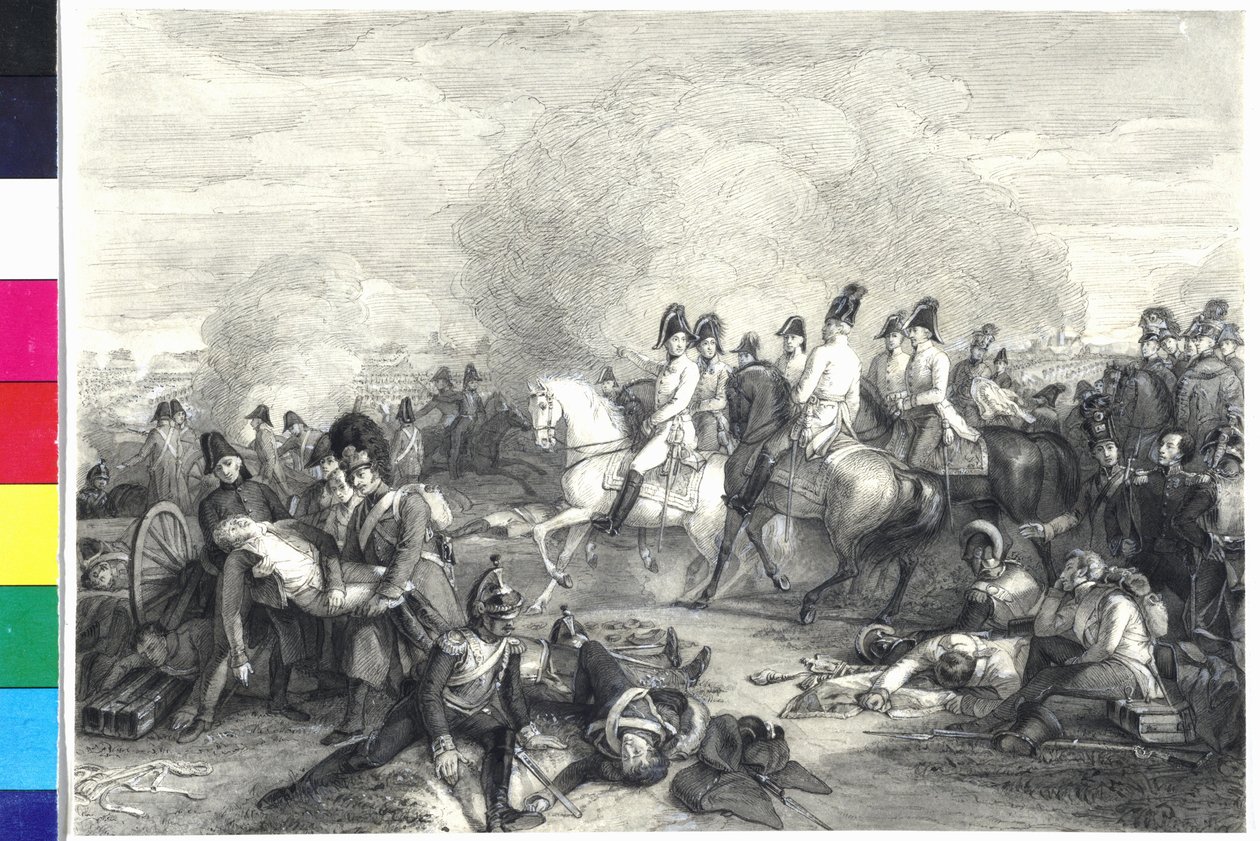 Archduke Karl of Austria in the Battle of Aspern by Jakob Groh