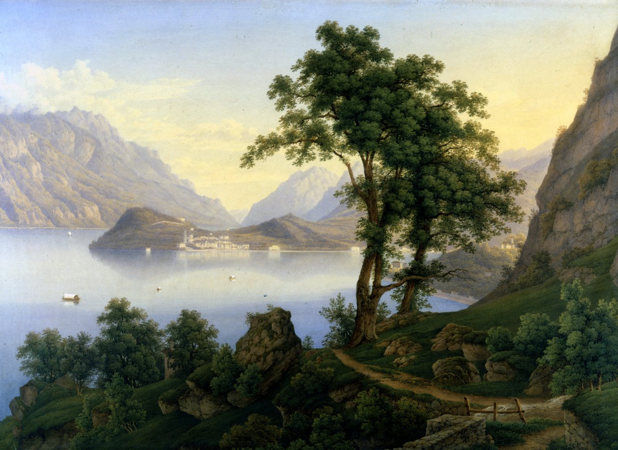 View of Bellagio on Lake Como by Jakob Suter