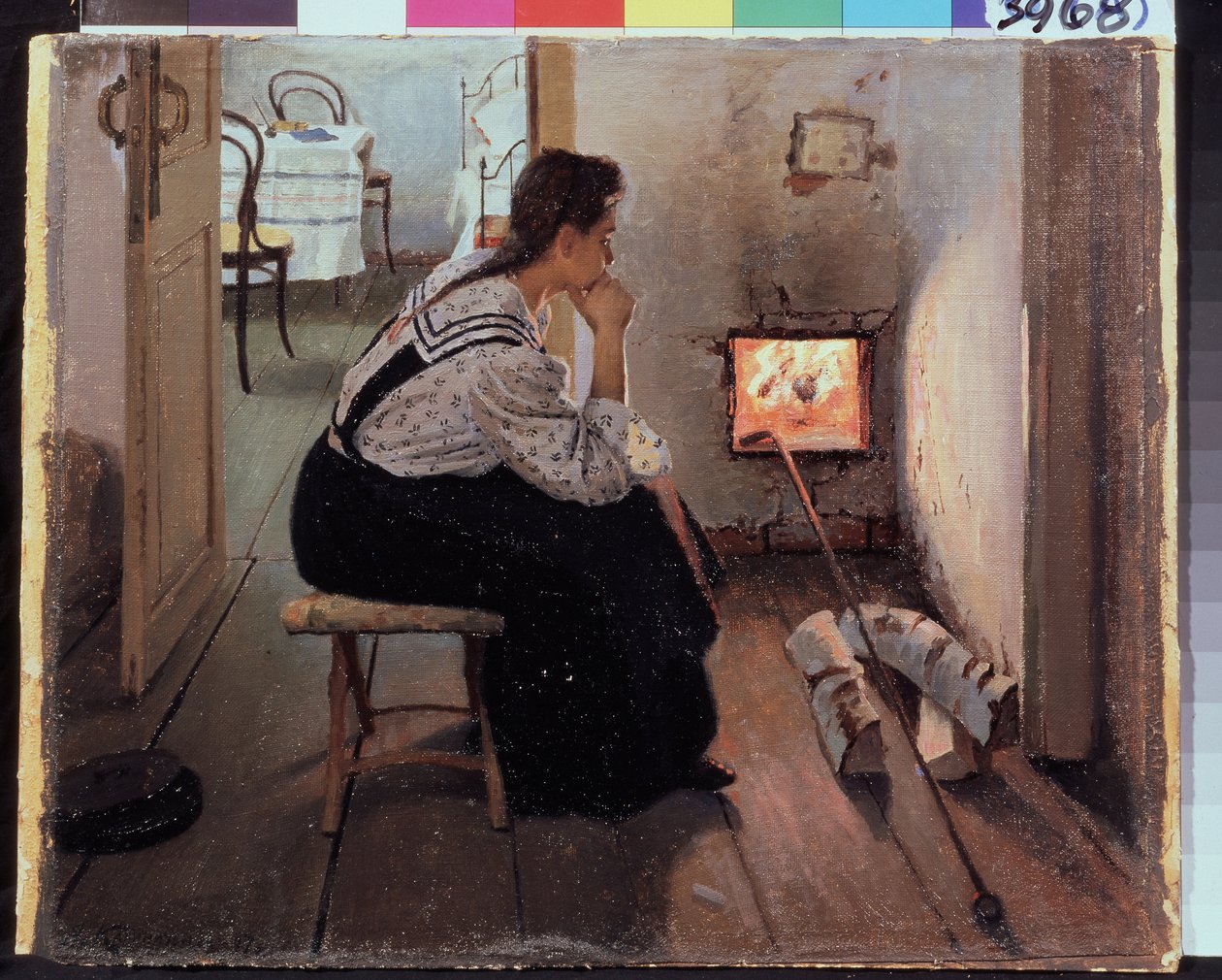 Thoughts at the Stove by Jakoff Jakovlevitch Kalinitchenko