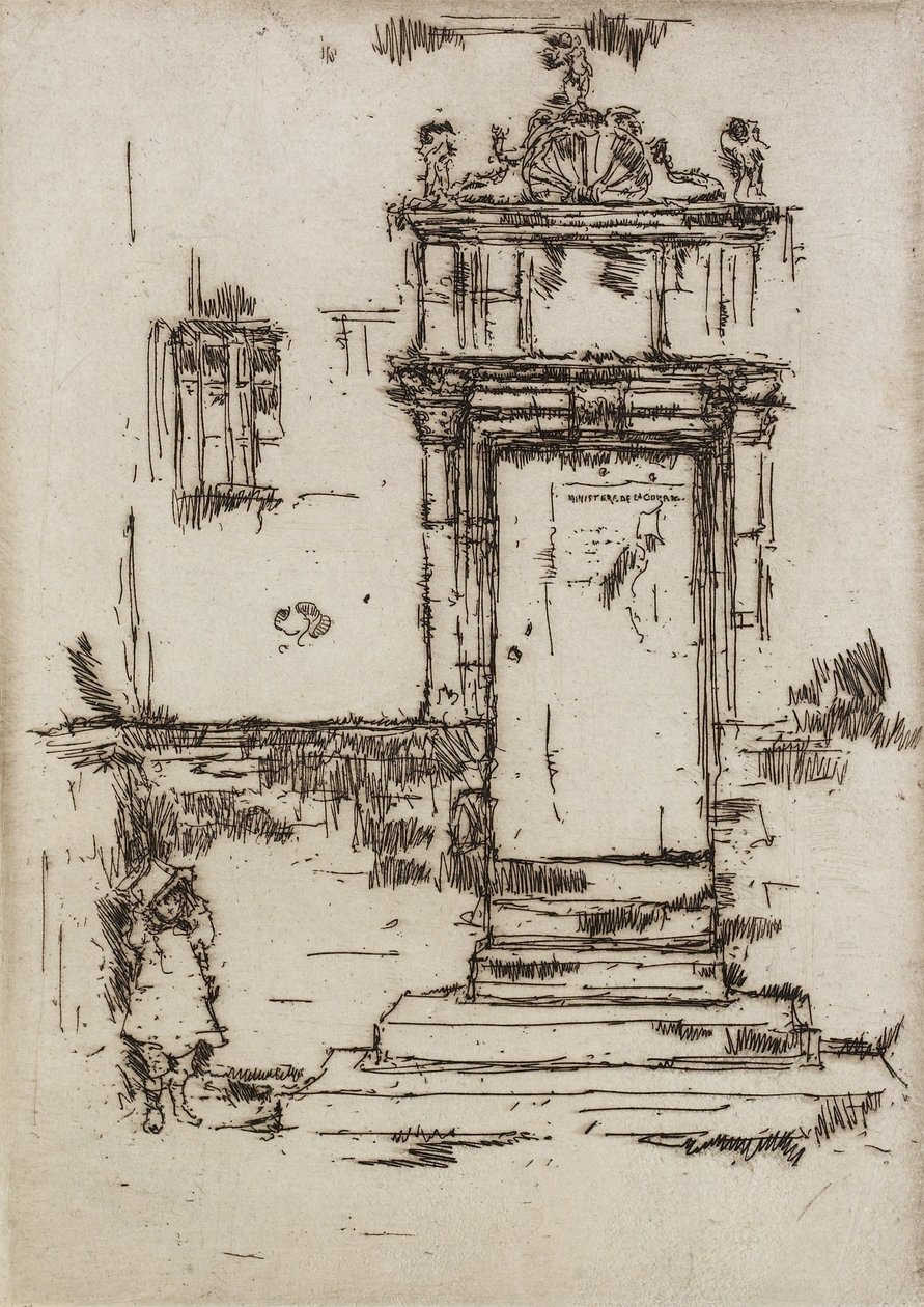 Chapel Doorway, Montresor, 1888 by James Abbott McNeill Whistler