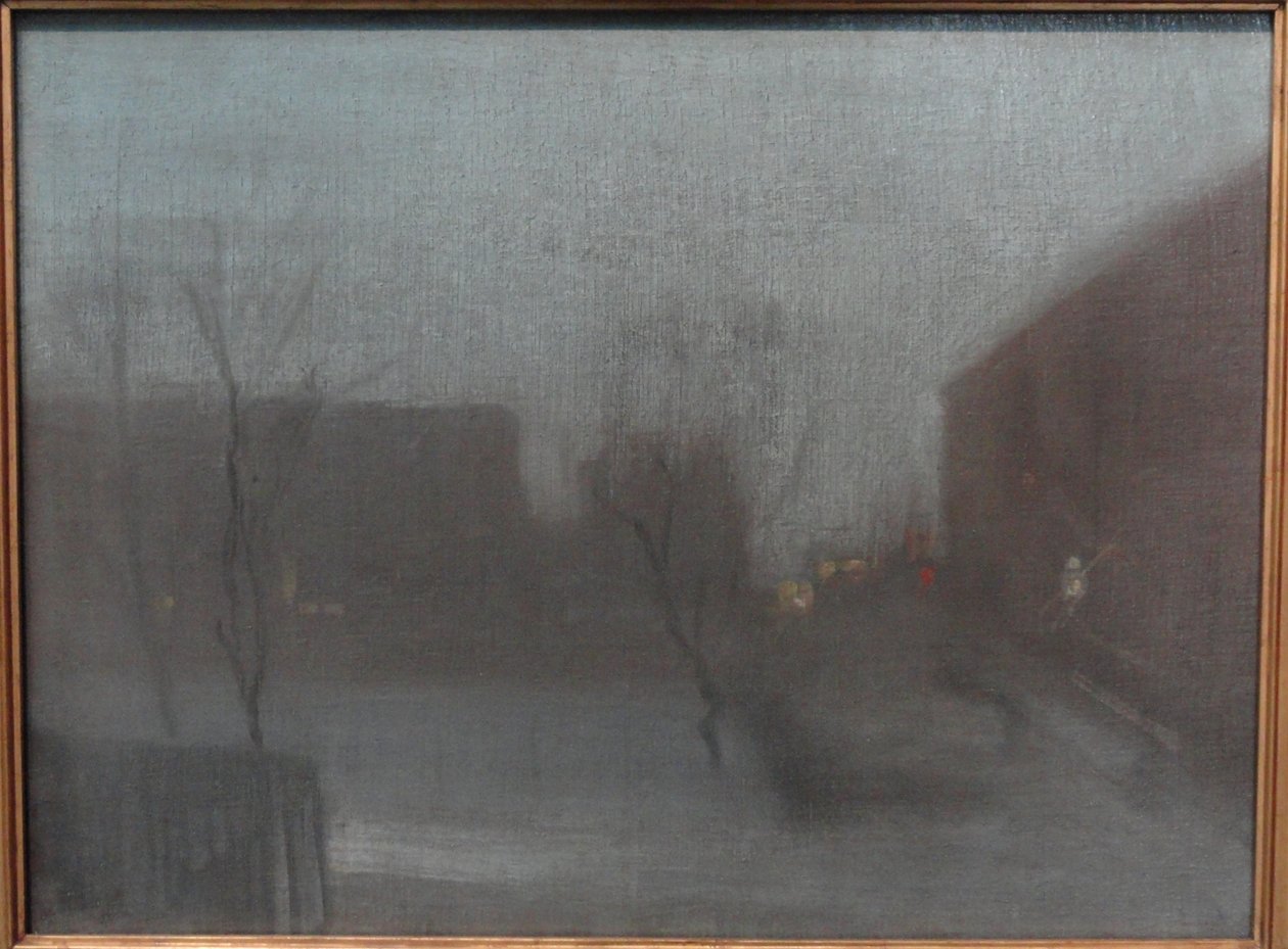 Nocturne - Trafalgar Square, Chelsea by James Abbott McNeill Whistler