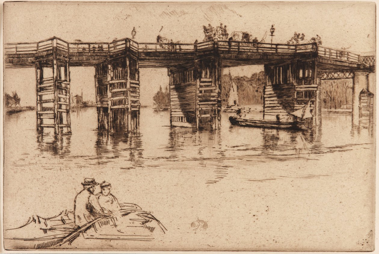 Old Putney Bridge by James Abbott McNeill Whistler
