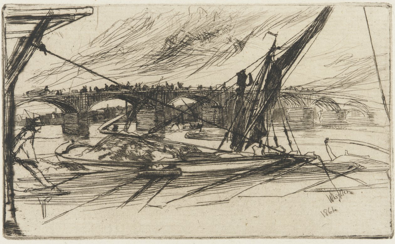 Vauxhall Bridge by James Abbott McNeill Whistler