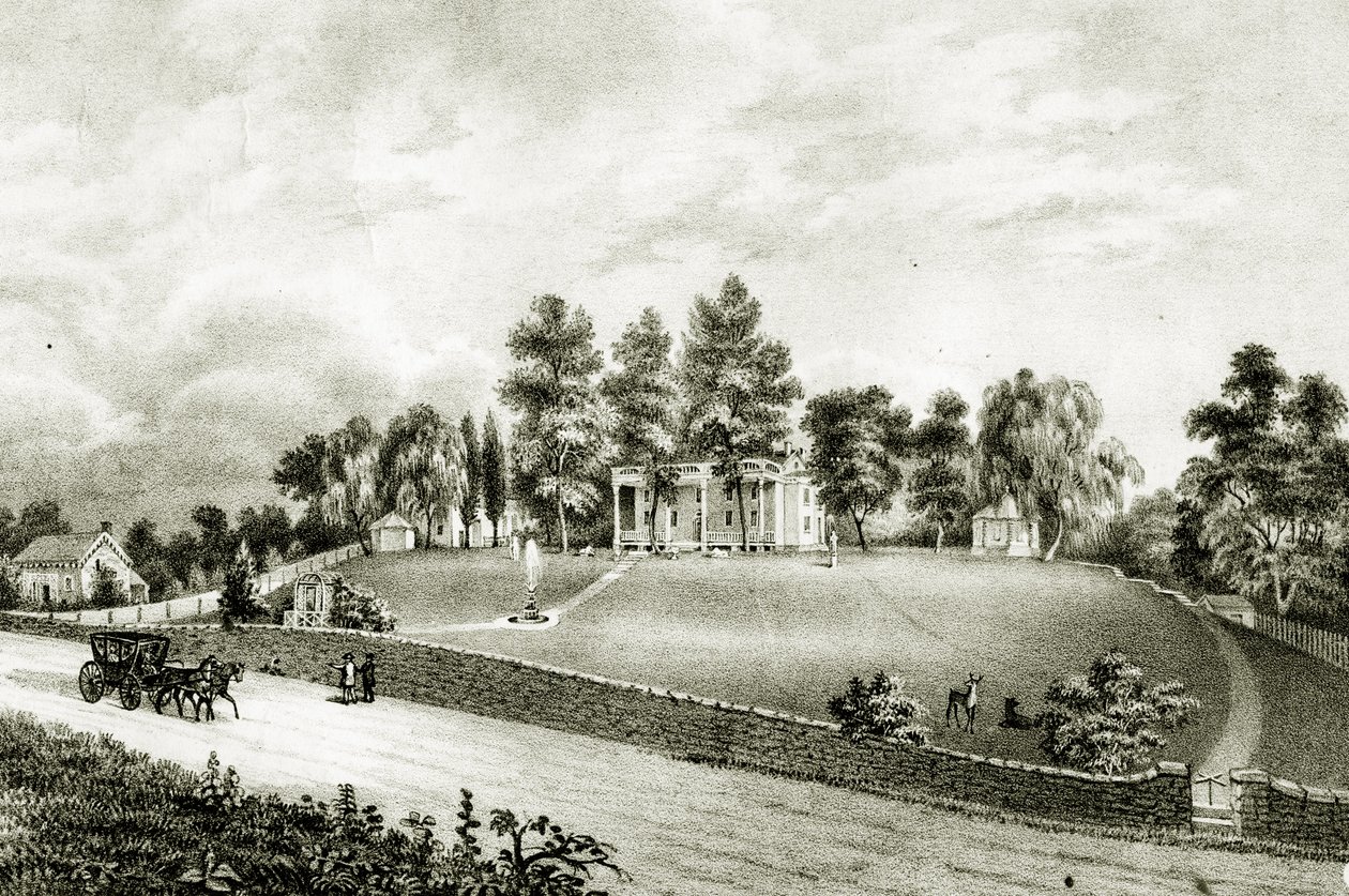 Fountain Park, Falls of Schuylkill, Philadelphia, c.1845 by James Fuller Queen