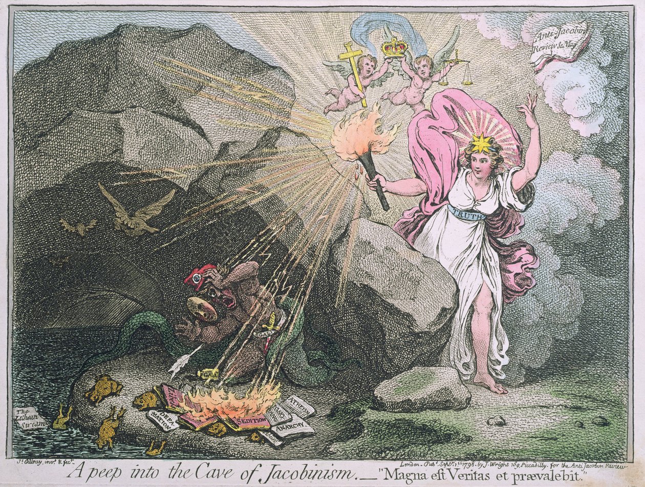 A Peep into the Cave of Jacobinism (published by Hannah Humphrey)