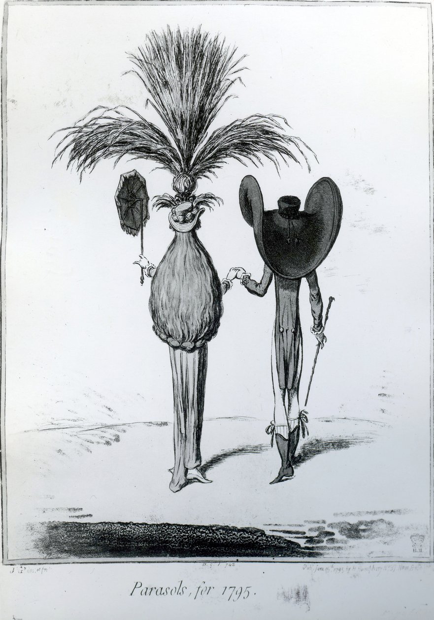 Parasols, for 1795 by James Gillray