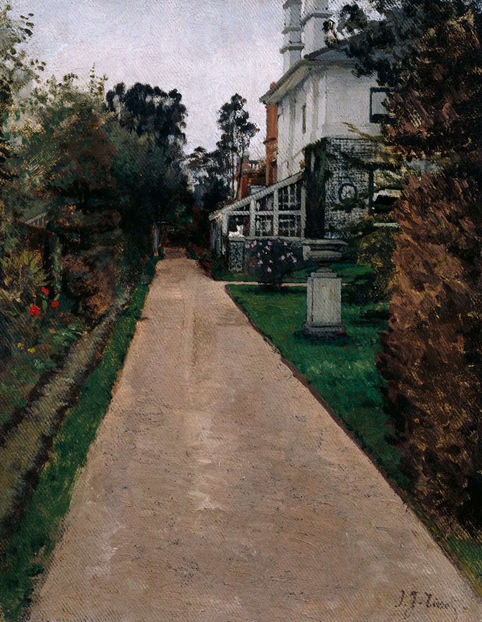 View of the garden at 17 Grove End Road by James Jacques Joseph Tissot