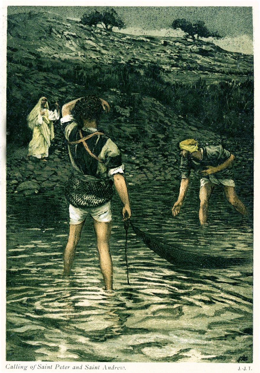 Calling of Saint Peter and Saint Andrew by James Jacques Joseph after Tissot