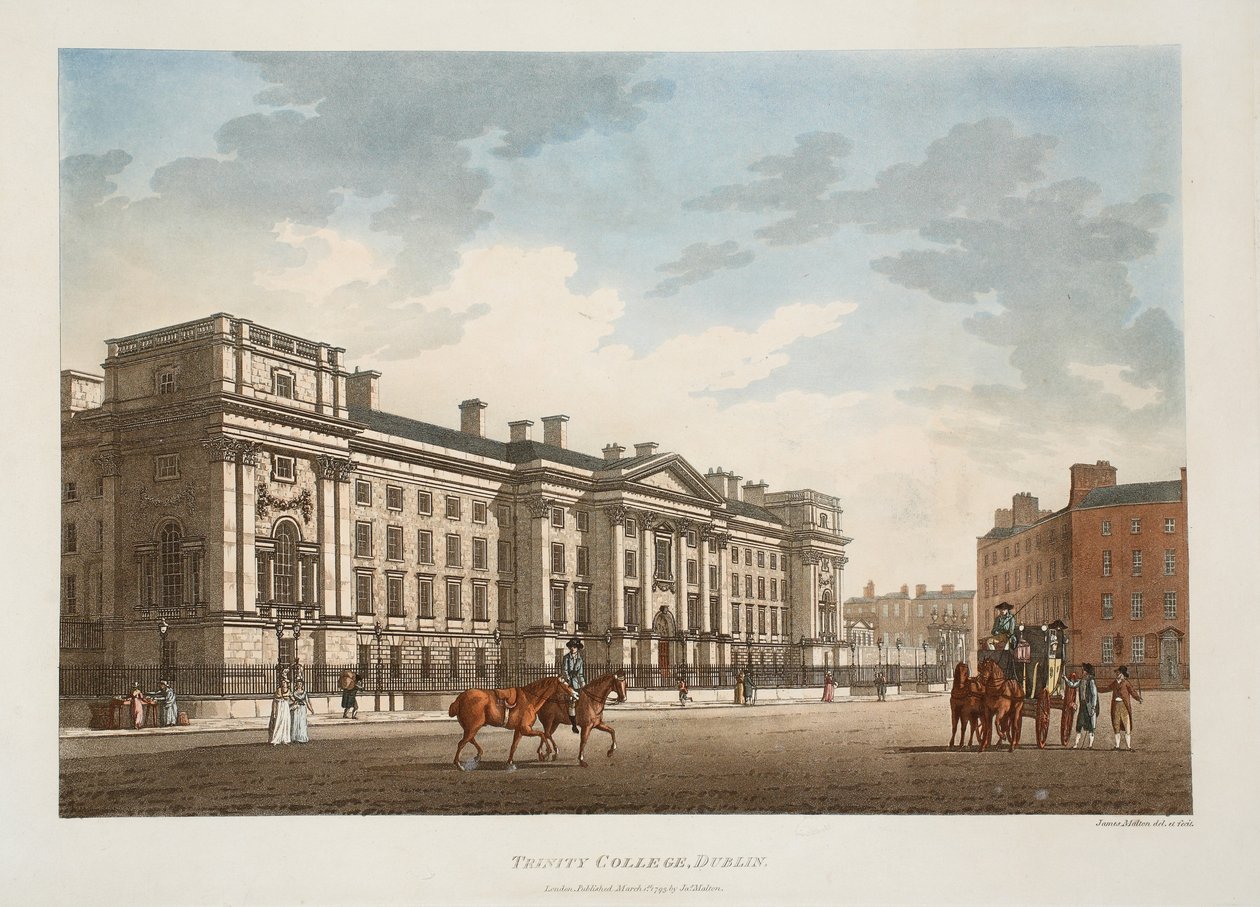 Trinity College, Dublin, 1793 by James Malton